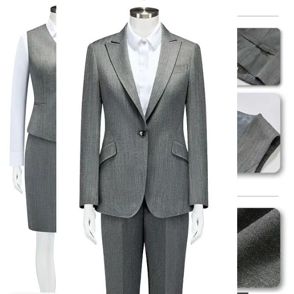 ZNY5501-1 灰色女西服，女式高端商务西服